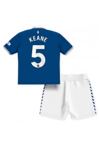 Fotbalové Dres Everton Michael Keane #5 Dětské Domácí Oblečení 2023-24 Krátký Rukáv (+ trenýrky)